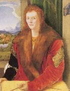 Portra eines Unbekannten mit roter Schaube